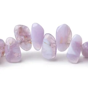 10-16mm Lavender Quartz Plain Freeform Beads 7.5 inch 28 pieces