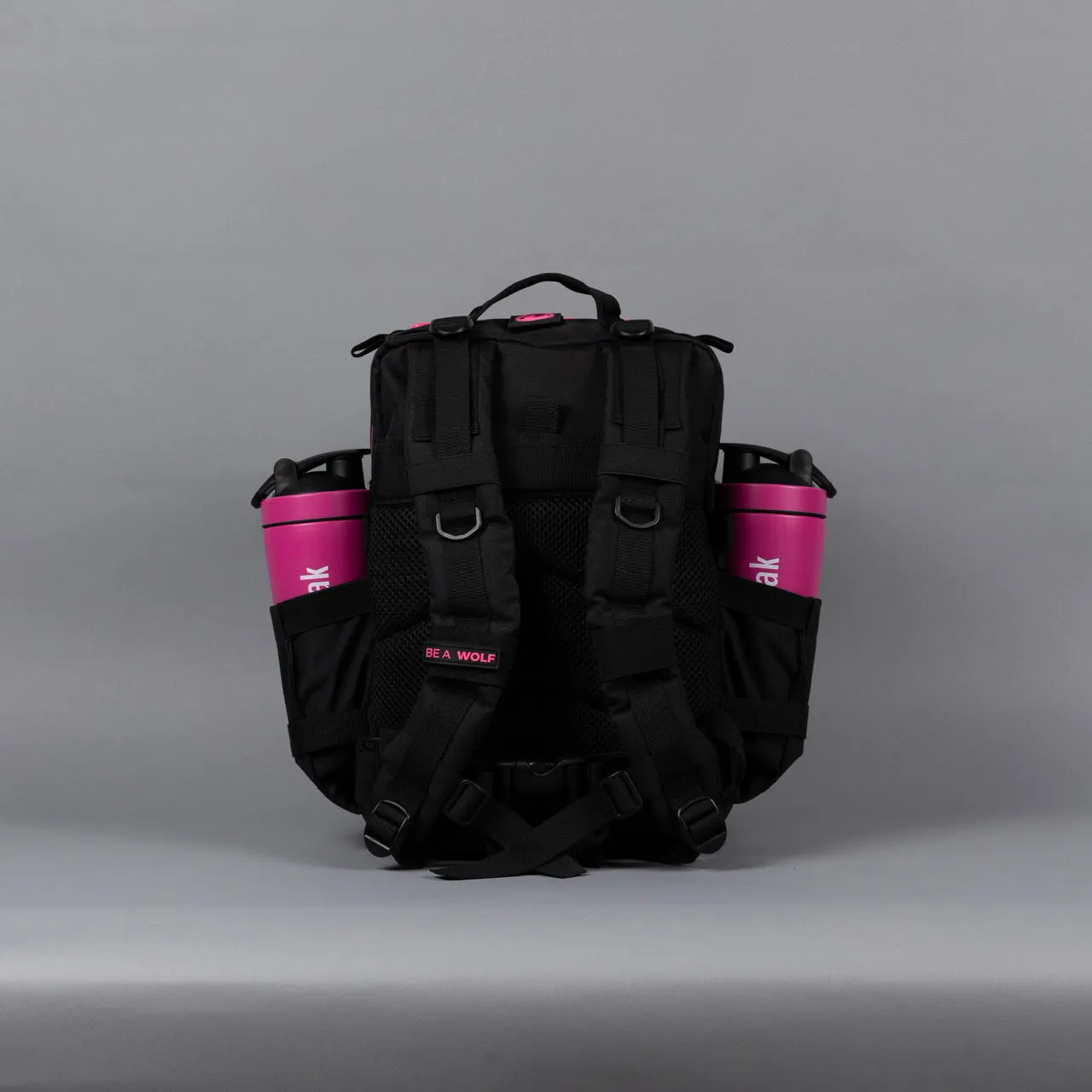 25L Backpack Black Neon Pink