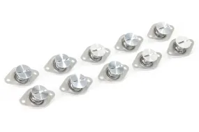 7/16 Bare Aluminum Dzus Fastener, Self Eject (10 Pack)