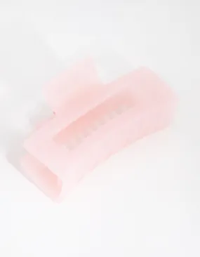 Acrylic Pink Rectangle Claw