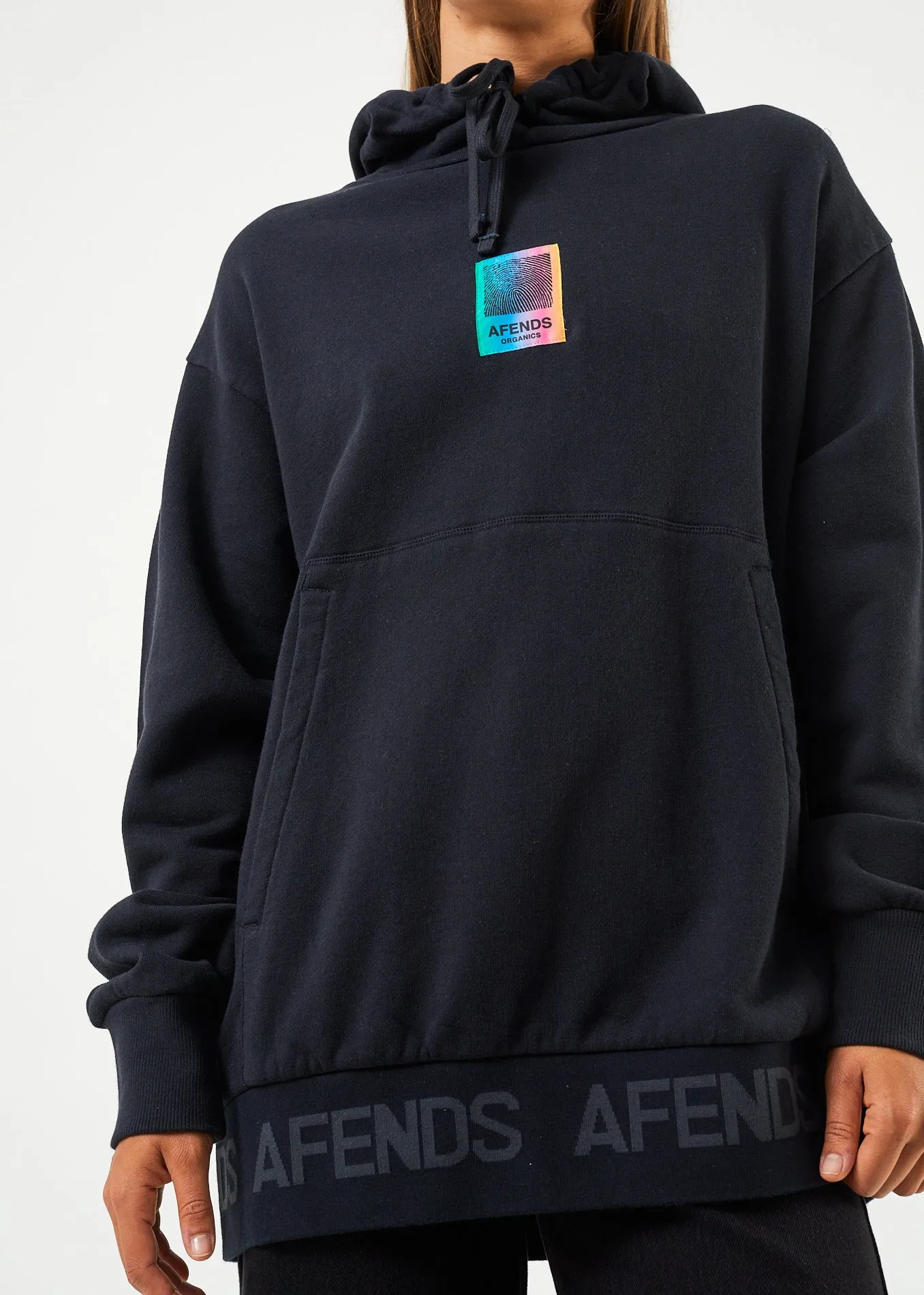 AFENDS Unisex Studio - Unisex Oversized Hoodie - Black