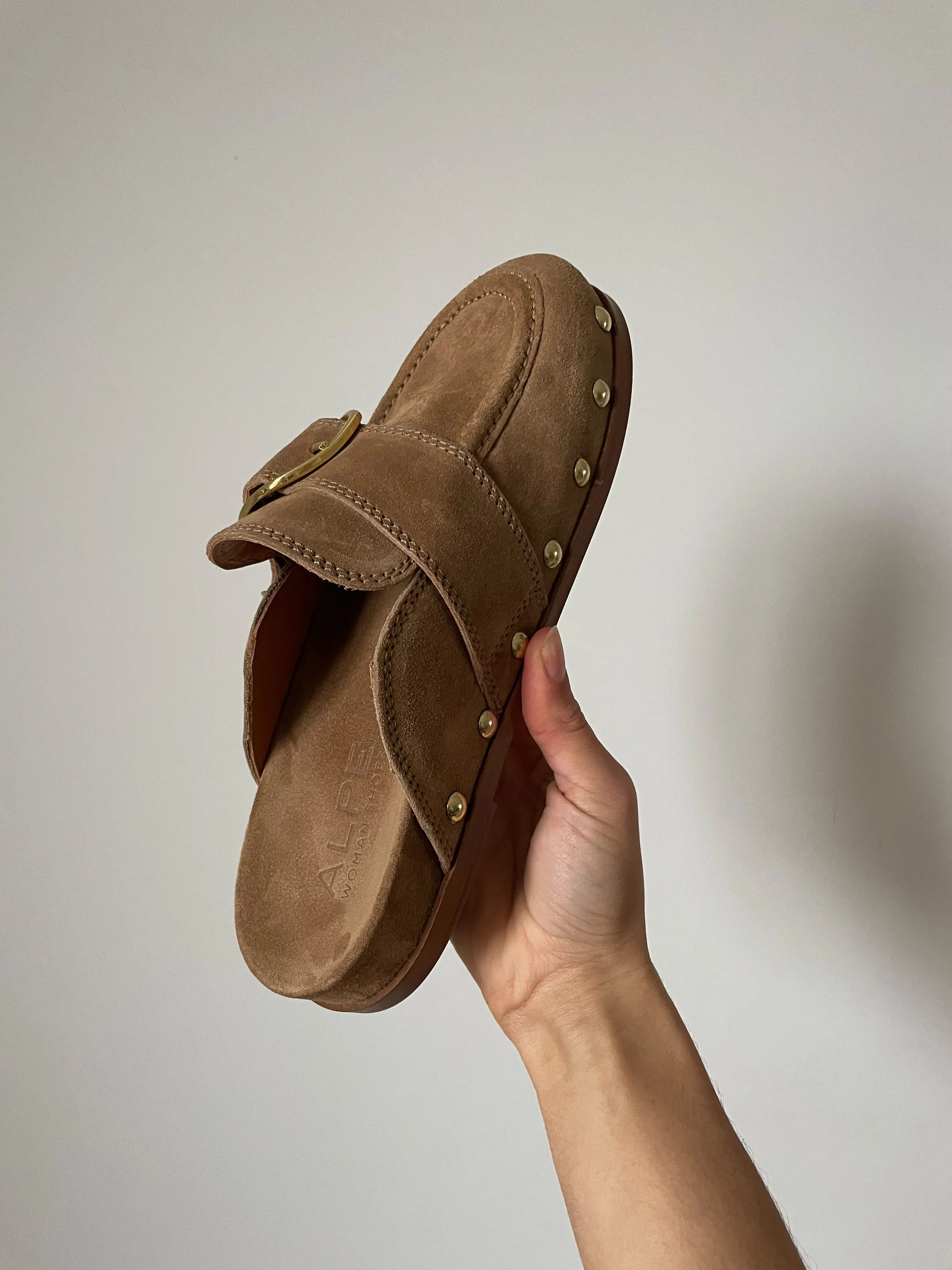 Alpe Studded Suede Mules PREMIUM BRAND