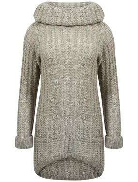 Amara Reya Cocoon grey jumper dress