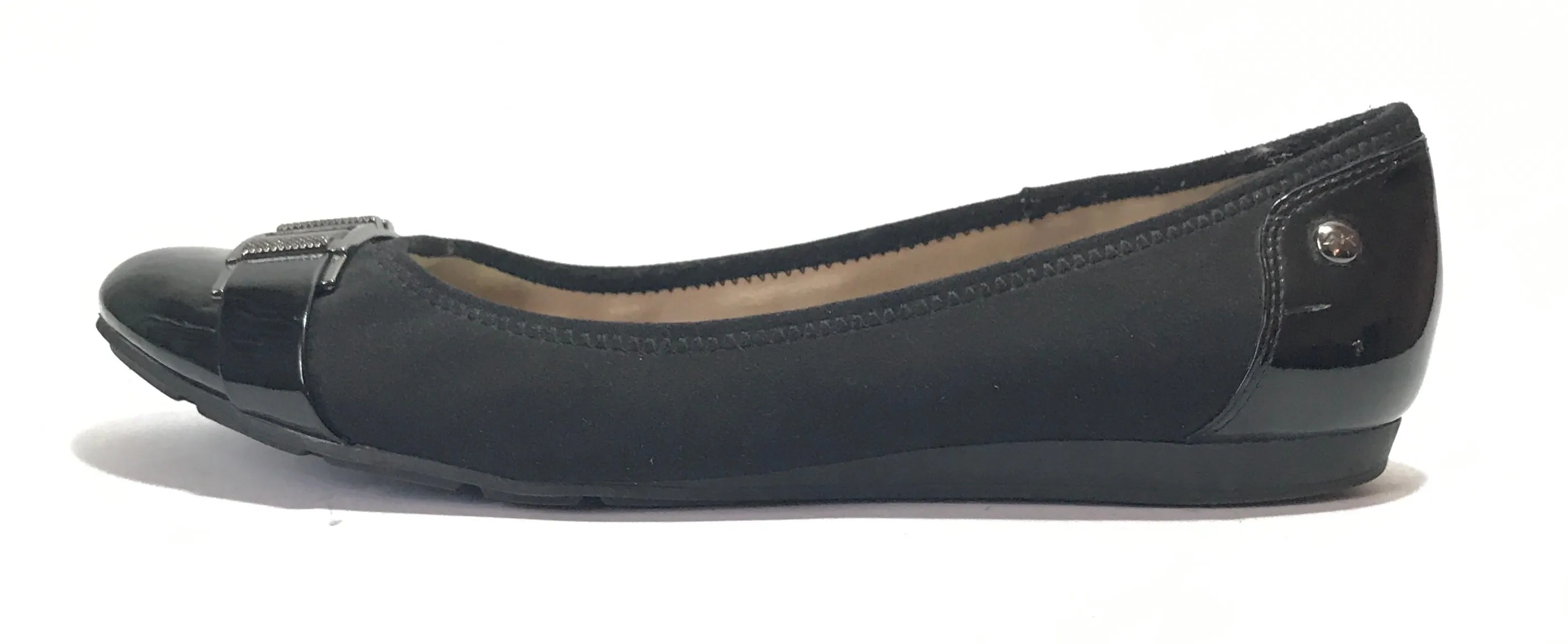 Anne Klein Black Patent 'Adette' Ballet Flats | Gently Used |