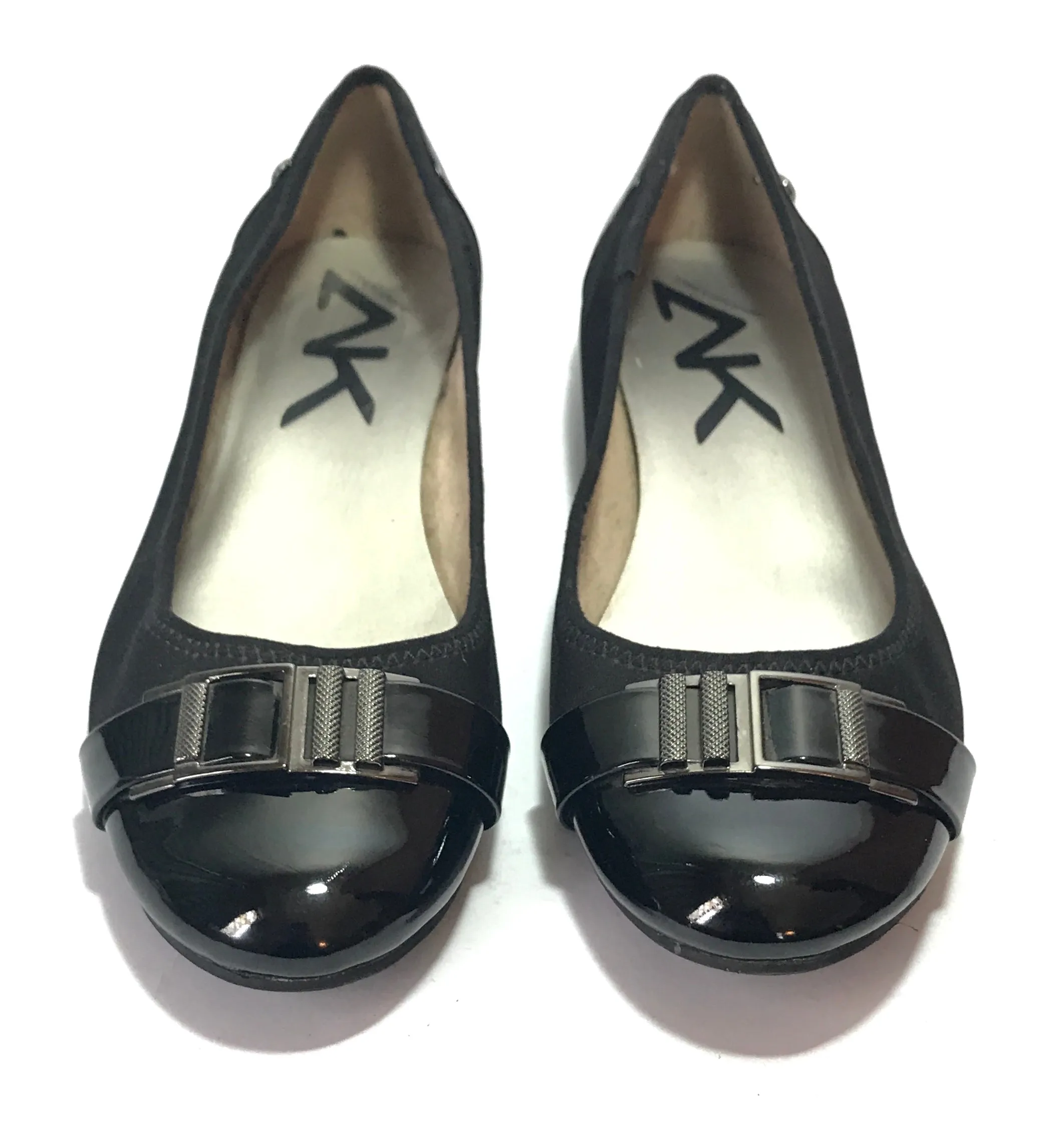 Anne Klein Black Patent 'Adette' Ballet Flats | Gently Used |