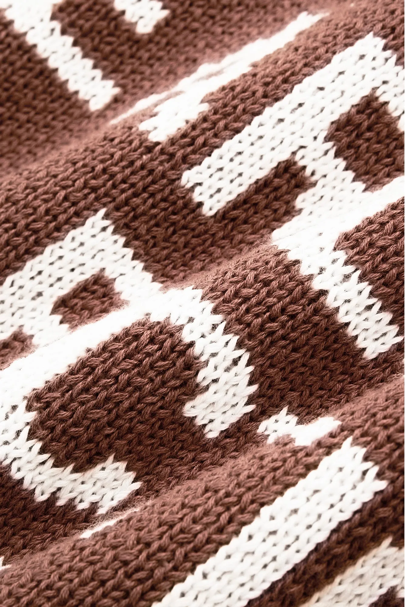 Association Knit – Cocoa / White