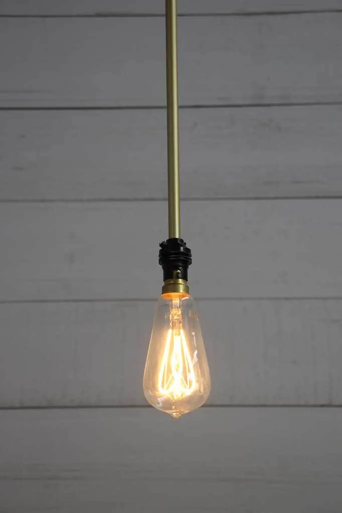 Bare Pole Pendant - B22 Lamp Holder