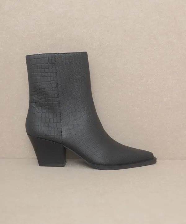 Best Day Ever - Alligator Print Booties