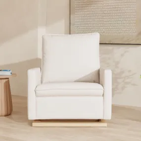 Cali Pillowback Chair and a Half Glider | Water Repellent & Stain Resistant | Cream