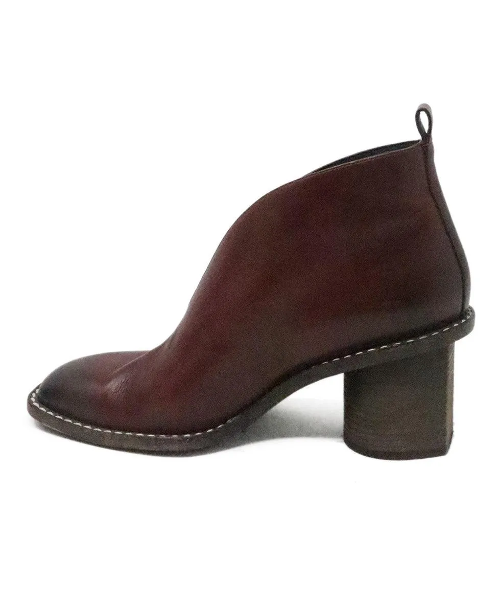 Celine Cognac Brown Leather Booties sz 8