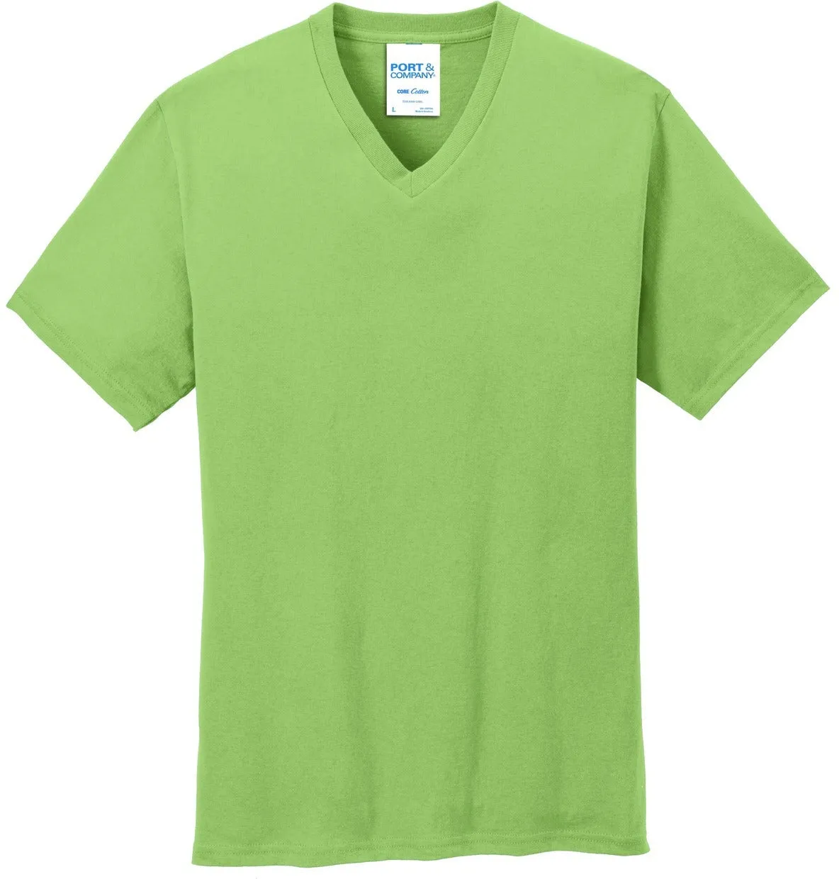 CLOSEOUT - Port & Company Core Cotton V-Neck Tee