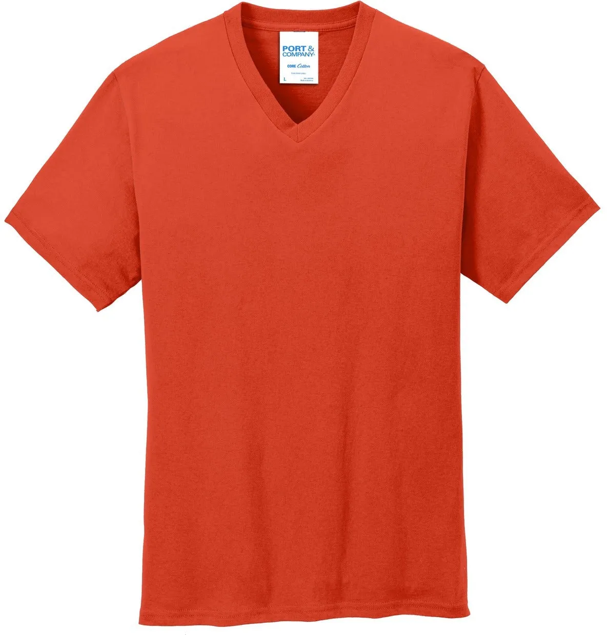 CLOSEOUT - Port & Company Core Cotton V-Neck Tee