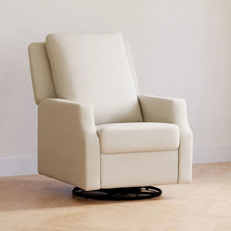 Crewe Recliner & Swivel Glider | Cream Eco-Weave