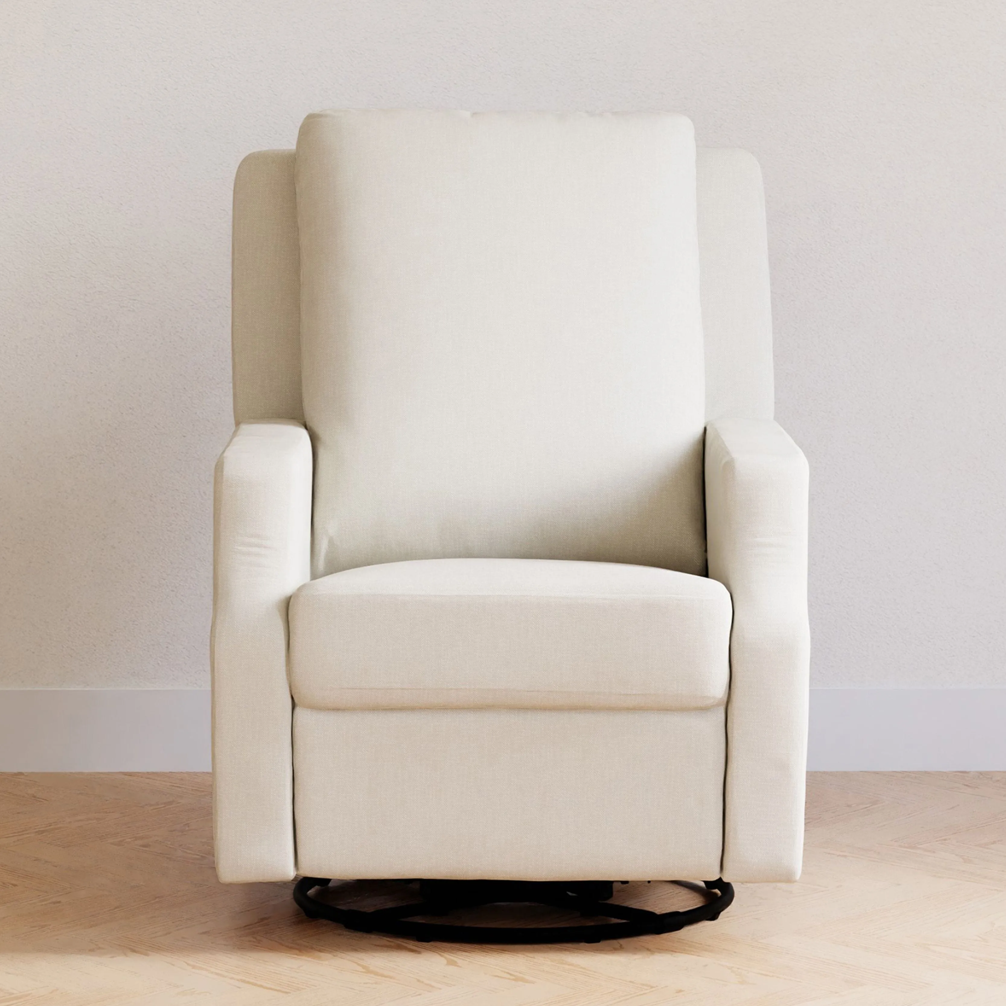 Crewe Recliner & Swivel Glider | Cream Eco-Weave