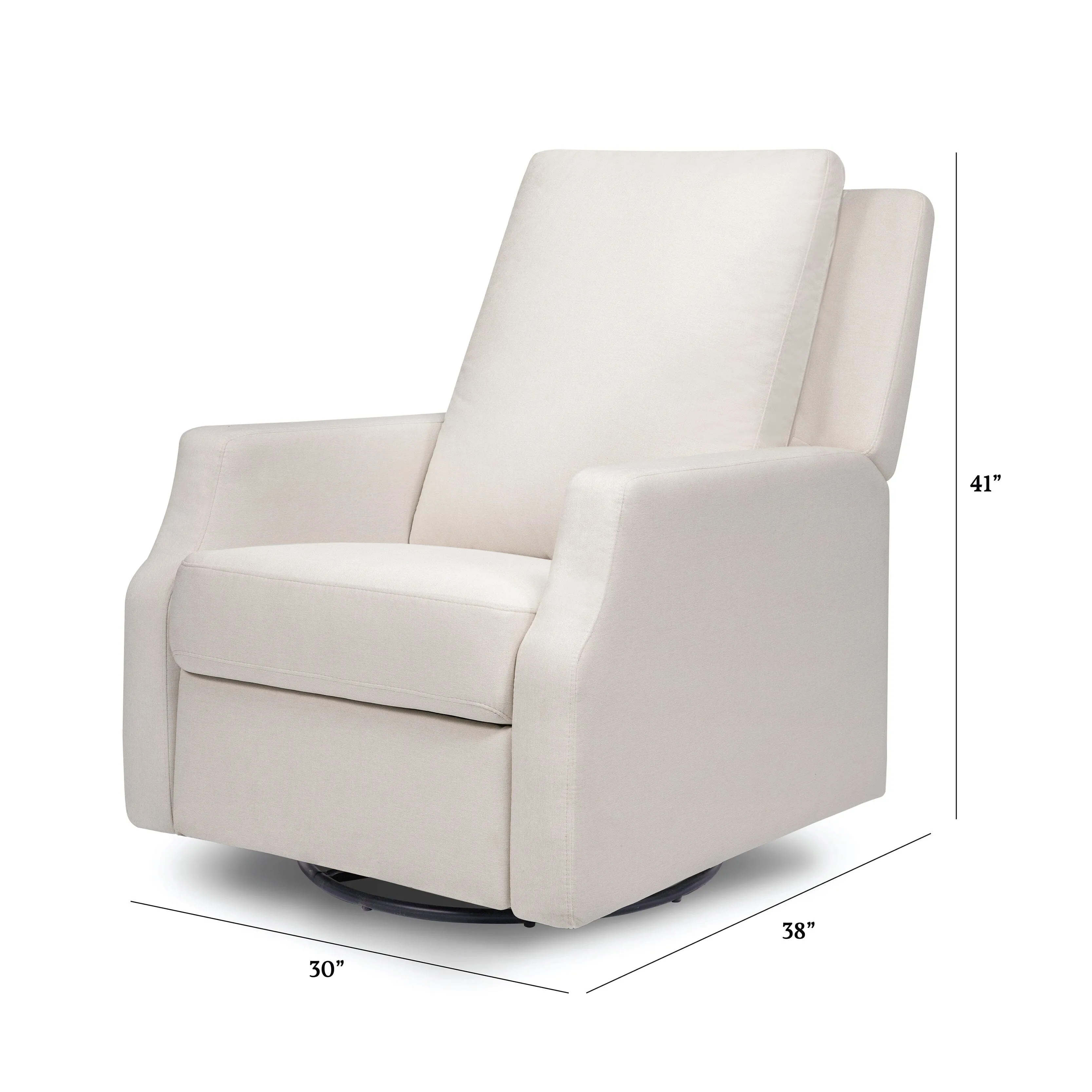 Crewe Recliner & Swivel Glider | Cream Eco-Weave