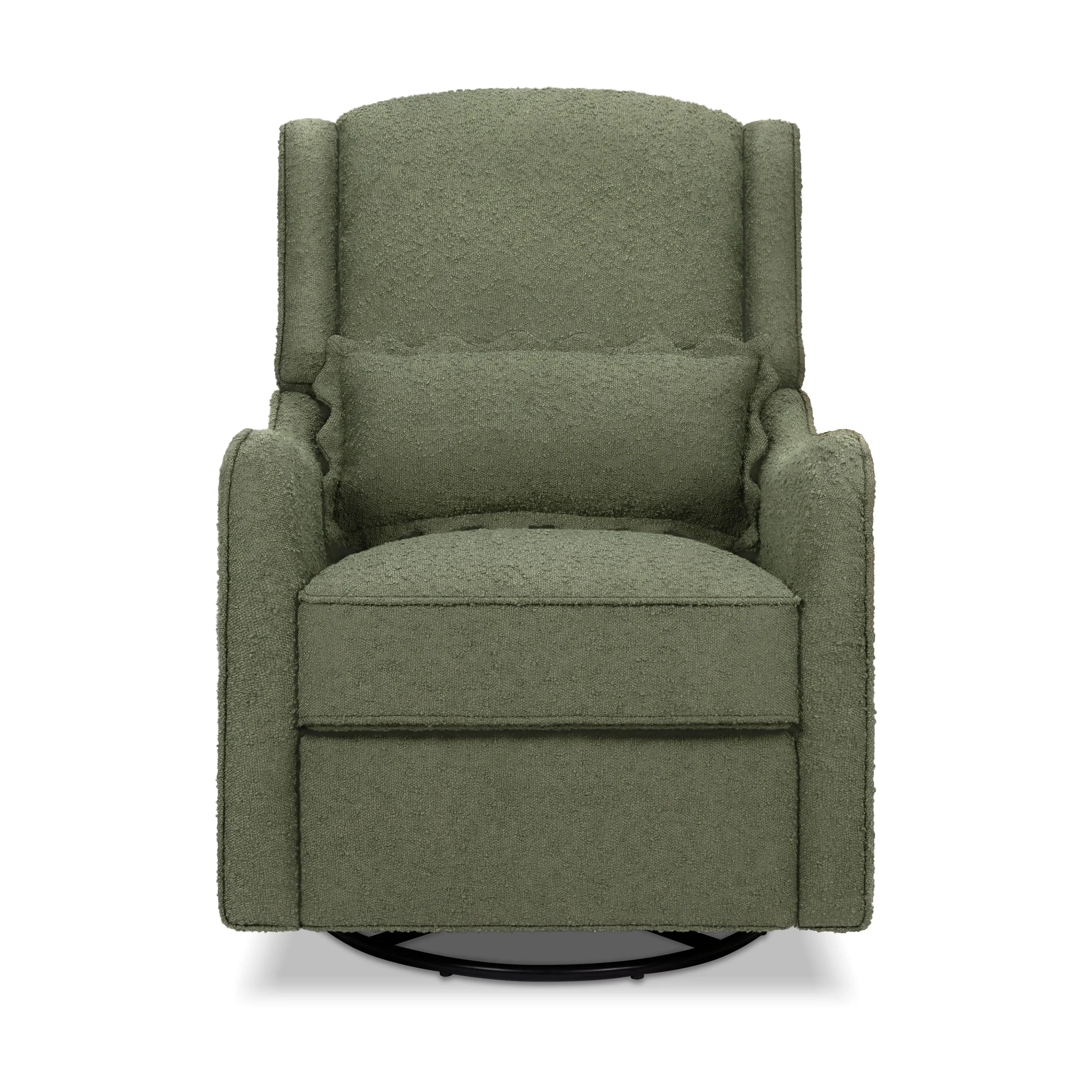 Devon Recliner and Swivel Glider | Olive Boucle