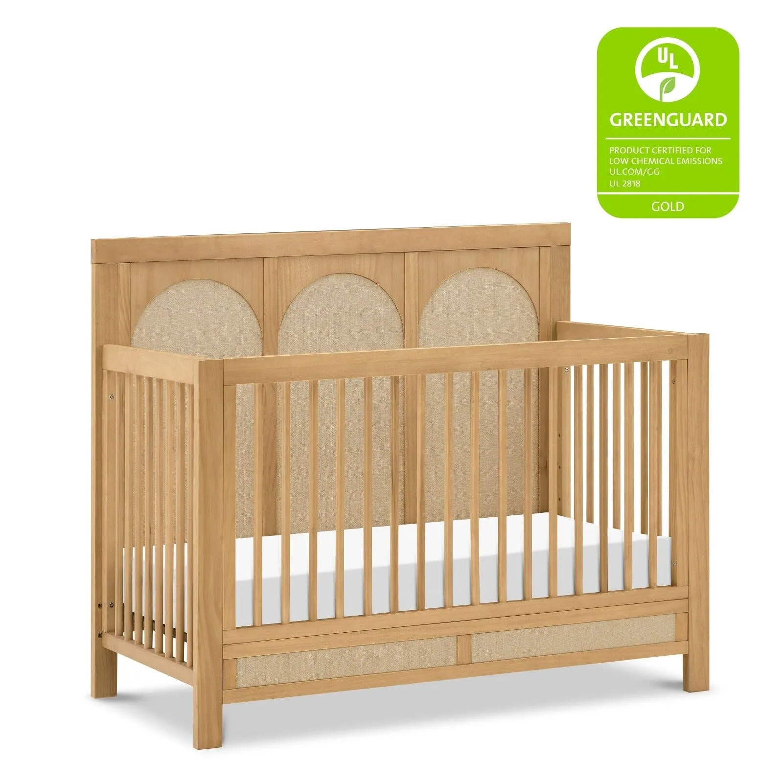 Eloise 4-in-1 Convertible Crib | Honey & Performance Sand Eco-Weave