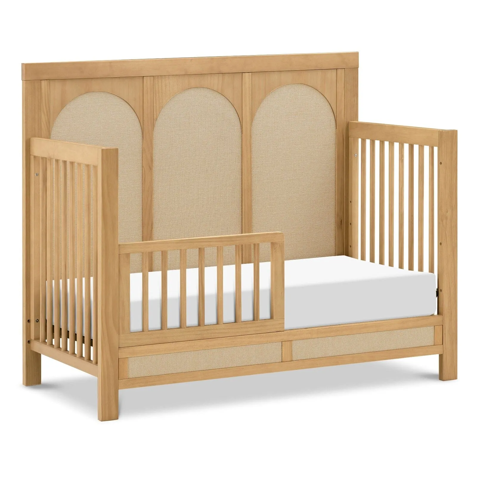 Eloise 4-in-1 Convertible Crib | Honey & Performance Sand Eco-Weave