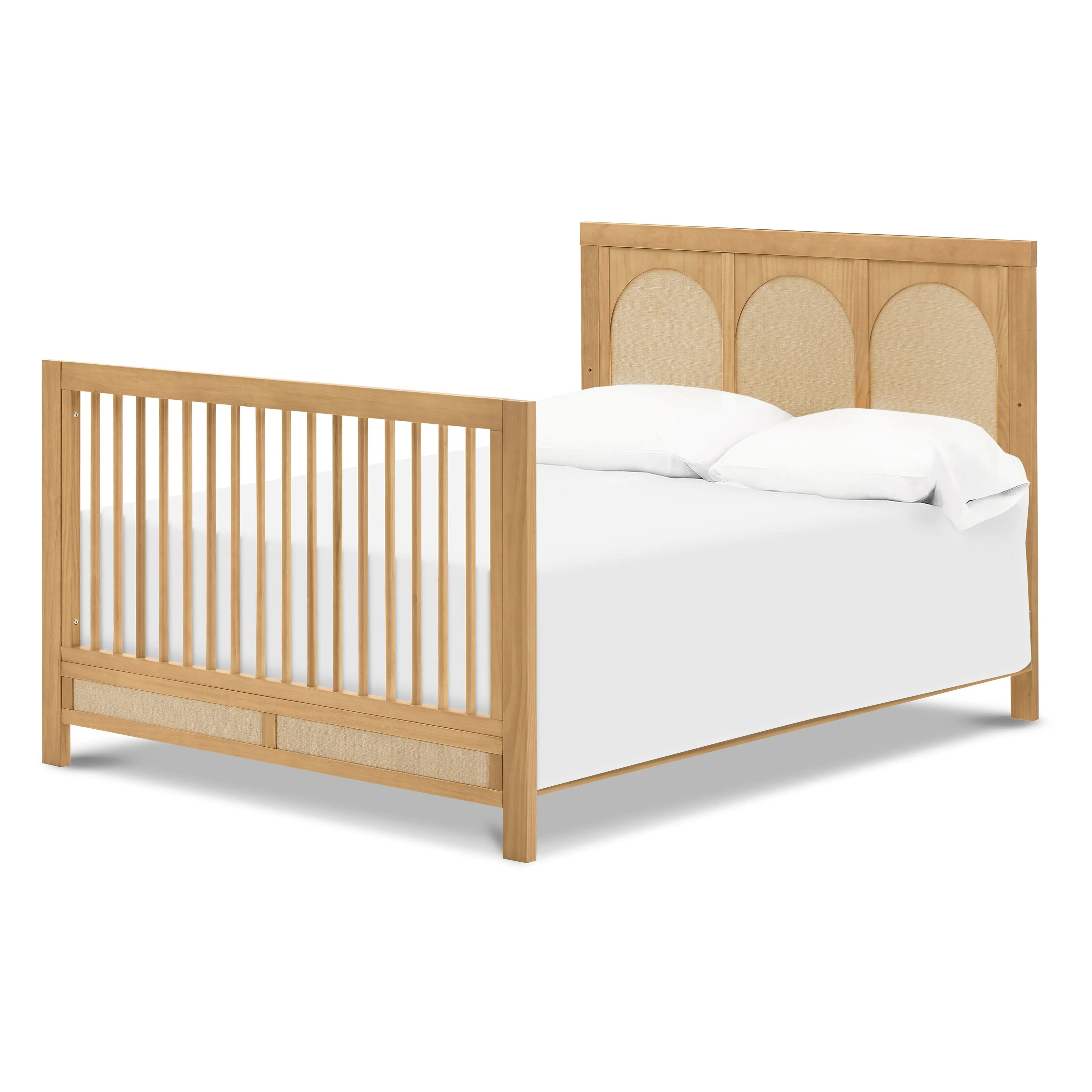 Eloise 4-in-1 Convertible Crib | Honey & Performance Sand Eco-Weave