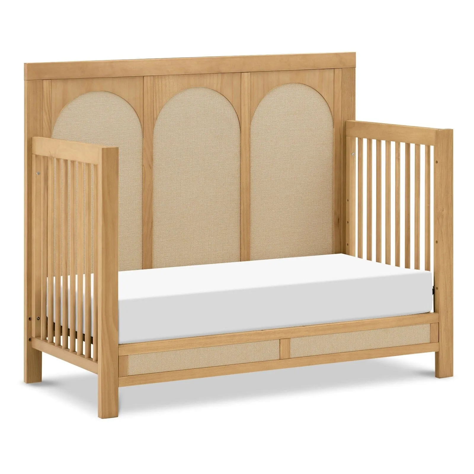 Eloise 4-in-1 Convertible Crib | Honey & Performance Sand Eco-Weave