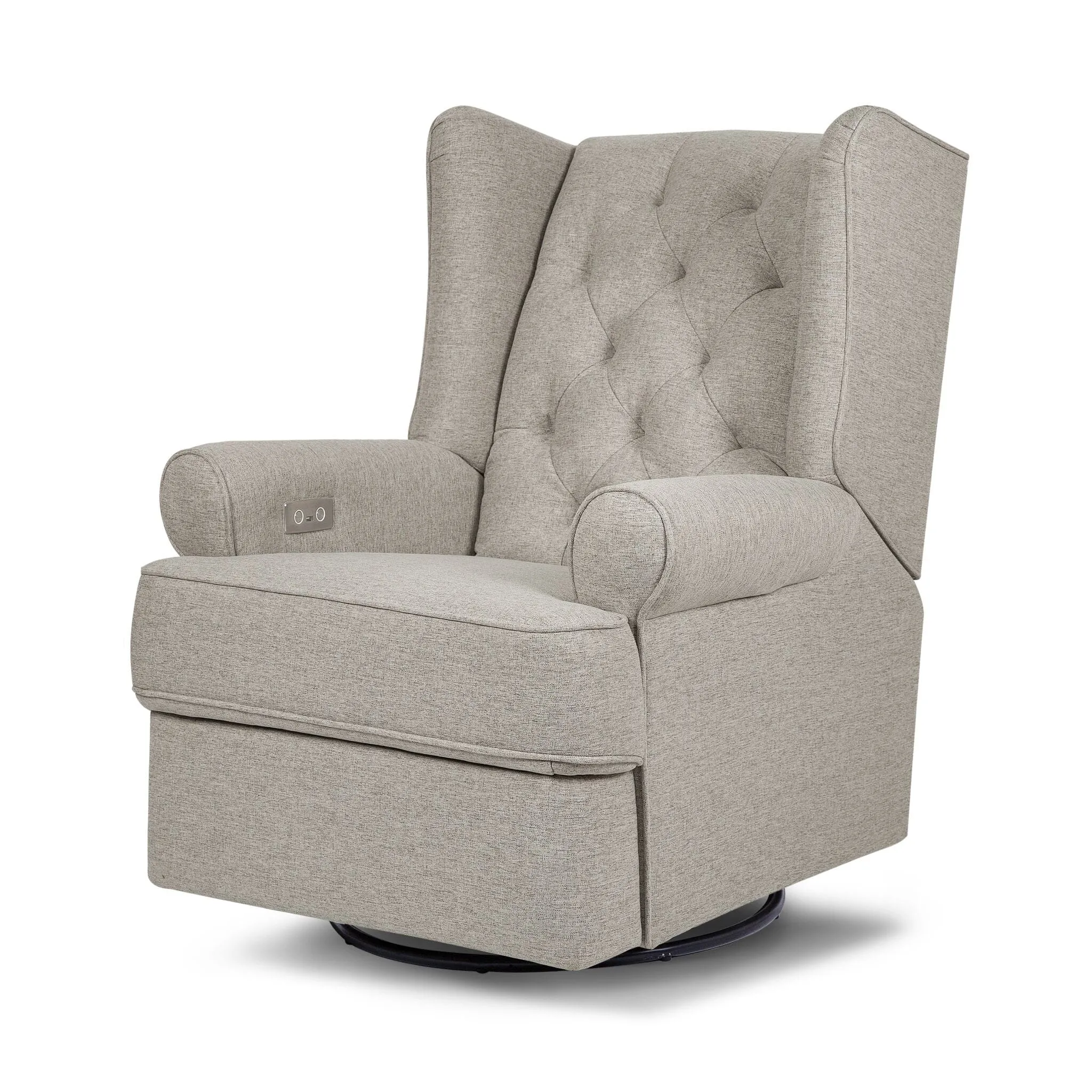 Harbour Electronic Recliner and Swivel Glider - Grey Eco-Weave