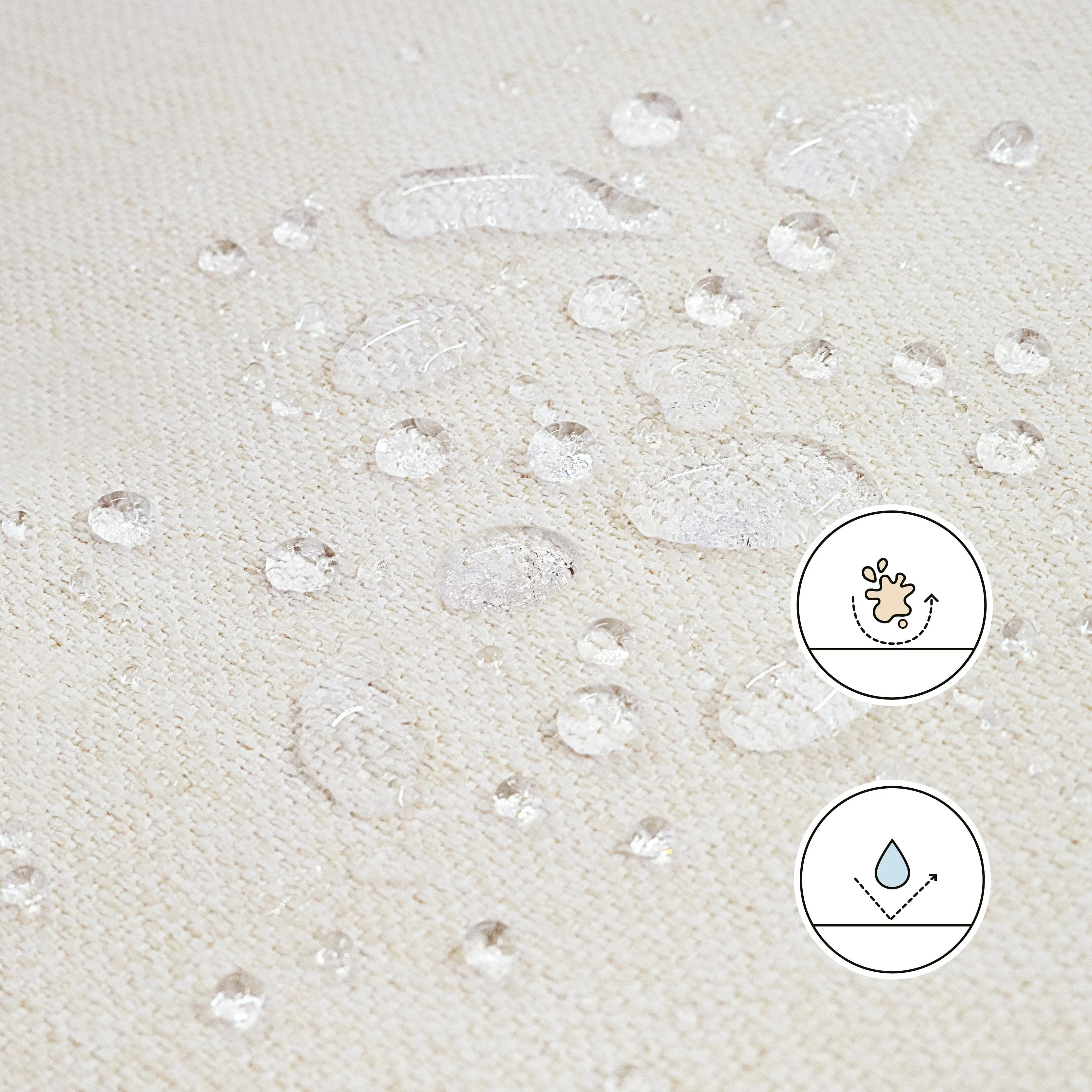 Kiwi Gliding Ottoman Water Repellent & Stain Resistant | Performance Cream Eco-Weave