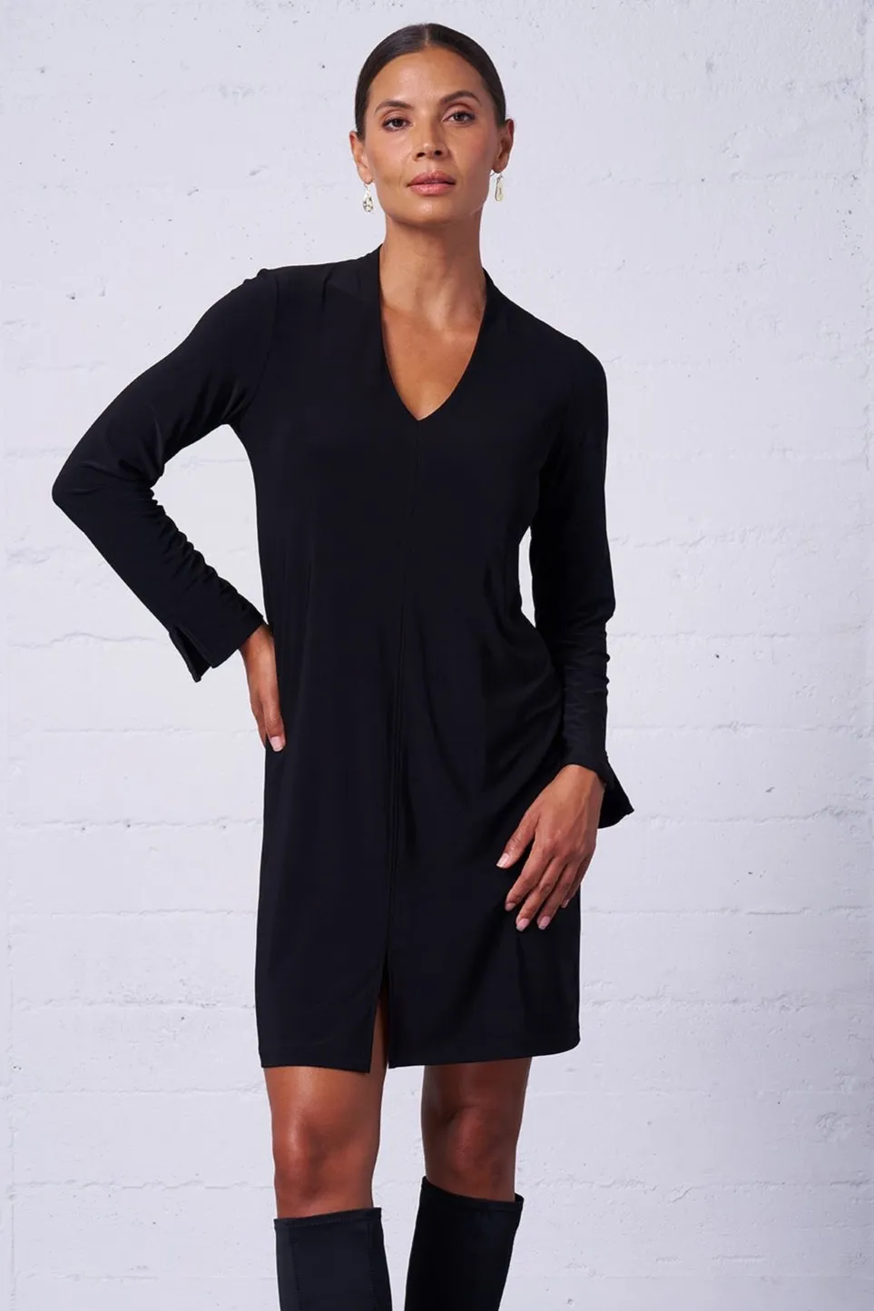 Luxe Stretch Long Sleeve Dress