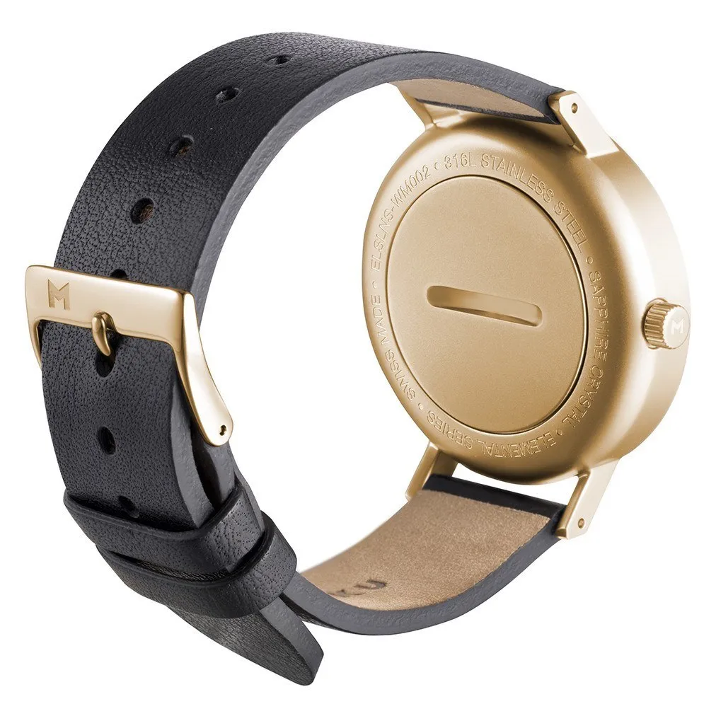 MYKU Black Onyx Gold 38mm Watch