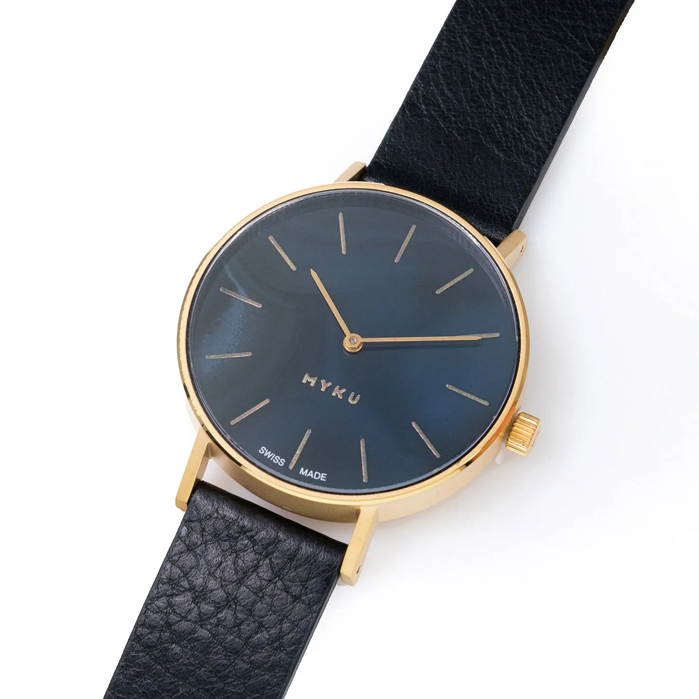 MYKU Black Onyx Gold 38mm Watch