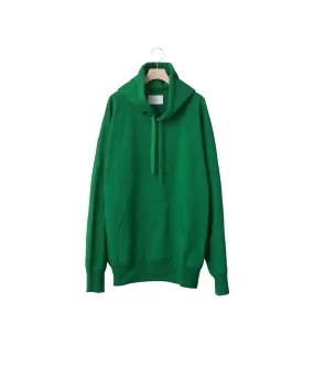 OVERSIZED UNTWISTED YARN SWEAT HOOD LS "GREEN"