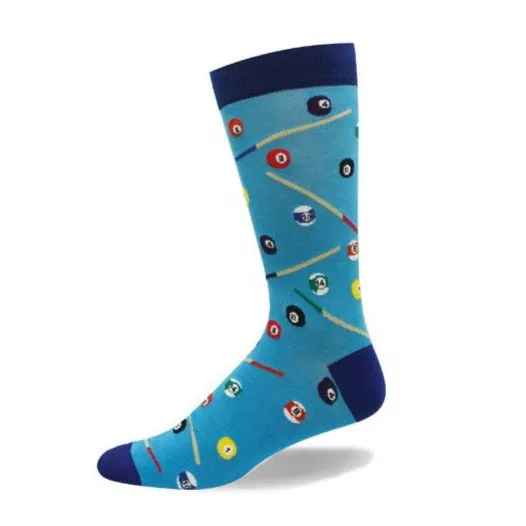 "Billiards" Cotton Socks by Crazy Toes - Large