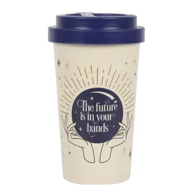 "Fortune Teller" Blue And Ivory Reusable Travel Mug