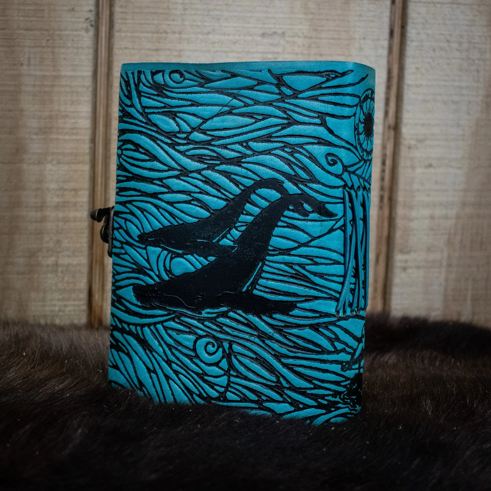 "Humpback Family" Leather Journal