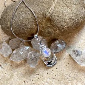 Rainbow Moonstone Pendant - Niki