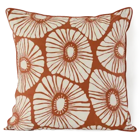 Retro Flowers Spice Cushion Cover, 45cm