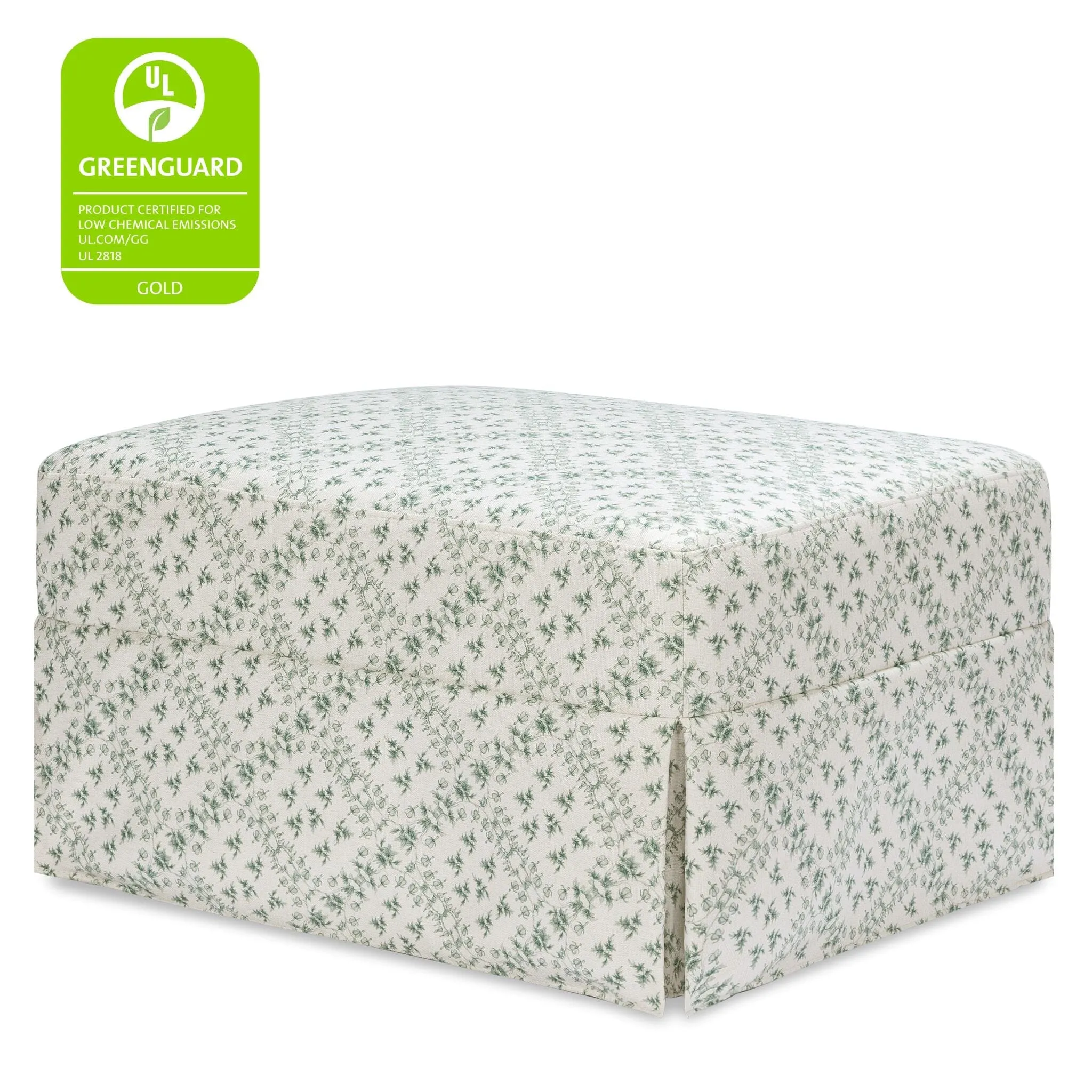 Sarah Flint x Namesake Crawford Gliding Ottoman in Eco-Performance Fabric | Water Repellent & Stain Resistant | Green