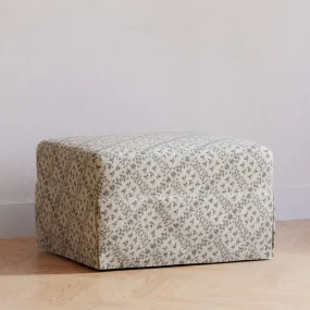 Sarah Flint x Namesake Crawford Gliding Ottoman in Eco-Performance Fabric | Water Repellent & Stain Resistant | Green