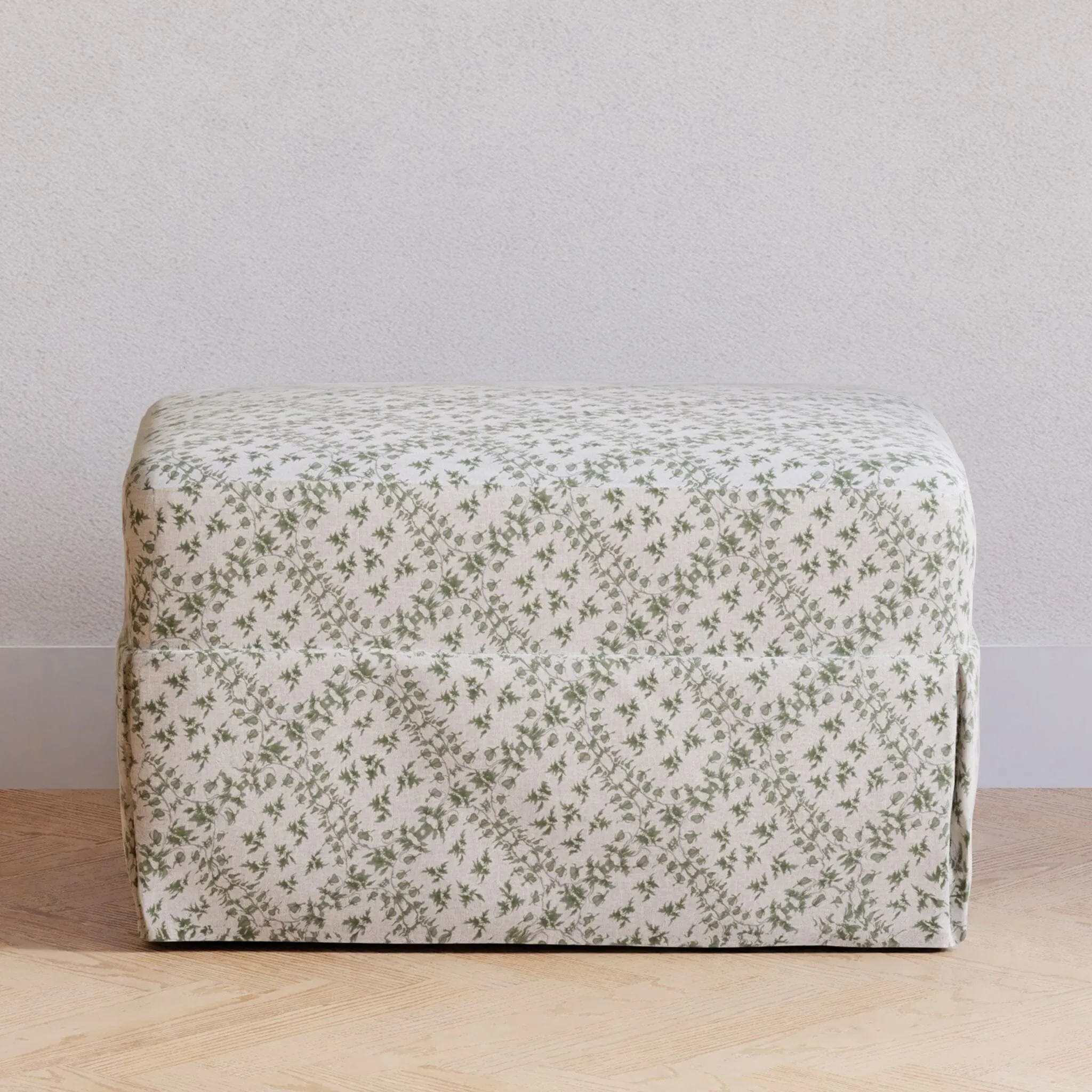 Sarah Flint x Namesake Crawford Gliding Ottoman in Eco-Performance Fabric | Water Repellent & Stain Resistant | Green