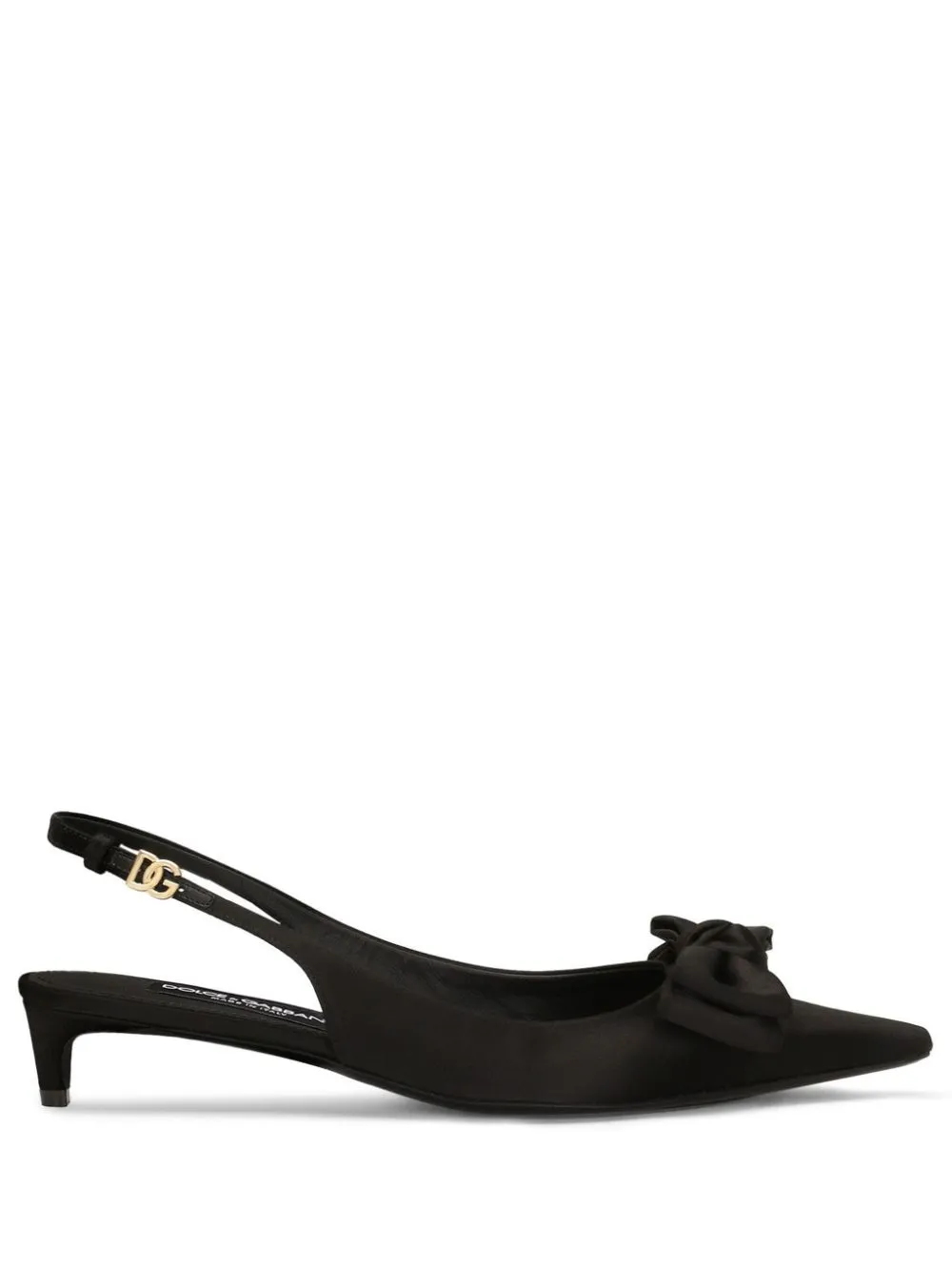 SATIN SLINGBACK PUMPS