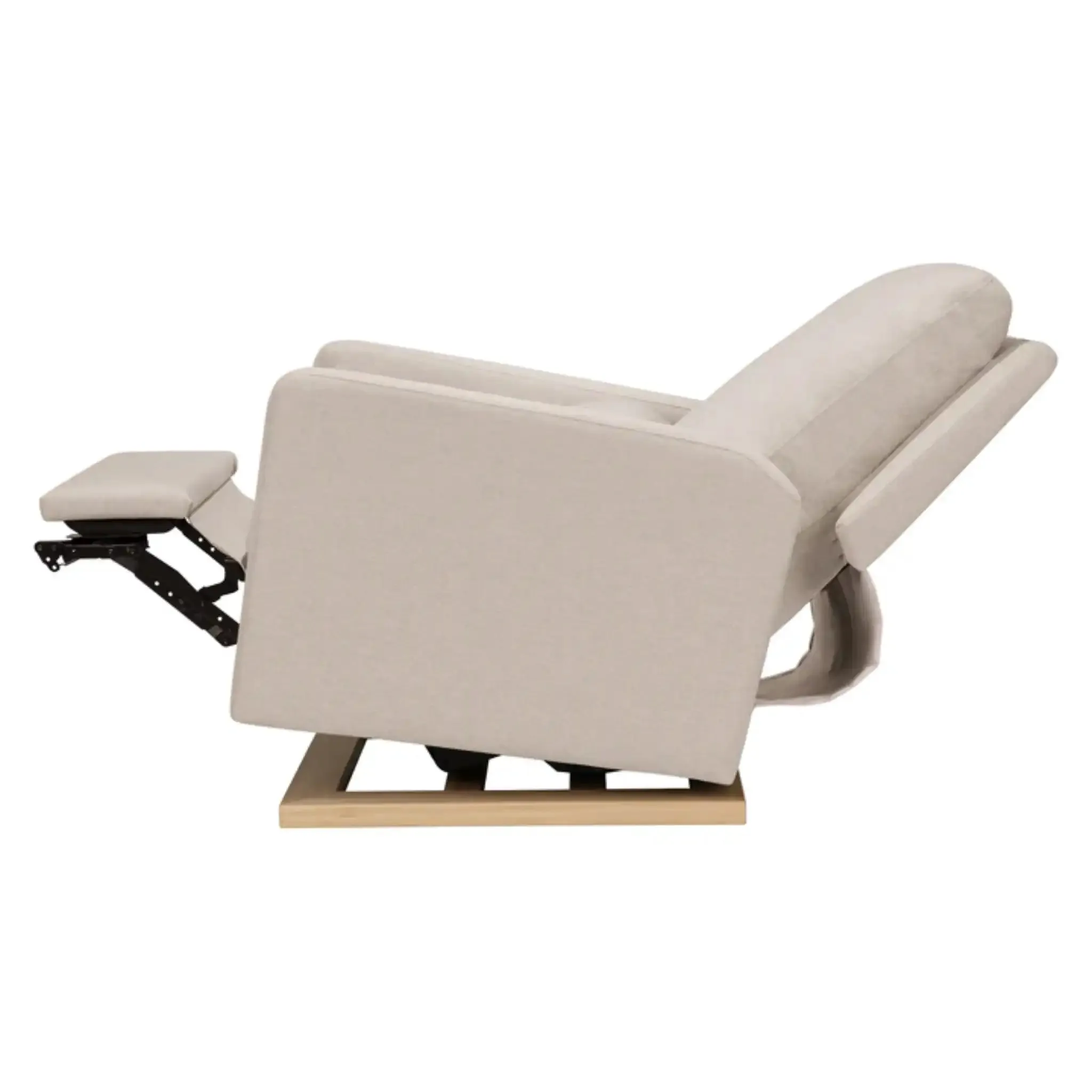 Sigi Glider Recliner | Beach Eco-Weave w/ Light Wood Base