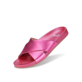 Tide Cross Slide Raspberry Metallic