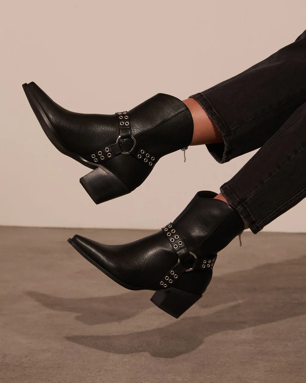 Wynnie Western Grommet Detail Booties